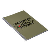 Scheikunde is mijn passie grappige scheikundige ci notitieboek (Rechterzijde)