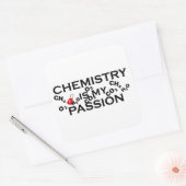 Scheikunde is mijn passie grappige scheikundige ci vierkante sticker (Envelop)