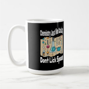 Scheikunde is net als koken Dont Lick Spoon Koffiemok