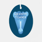 Scheikunde leraar Cloud Metalen Ornament (Voorkant links)