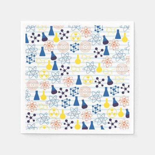 Scheikunde leraar papieren servetten (Voorkant)