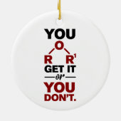 Scheikunde nerd Je krijgt het Funny Science Geek Keramisch Ornament (Achterkant)