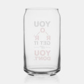 Scheikunde nerd je krijgt het grappige wetenschaps blikvorm glas (Achterkant)