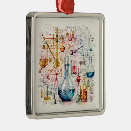 Scheikunde Papier Ornament (Rechts)