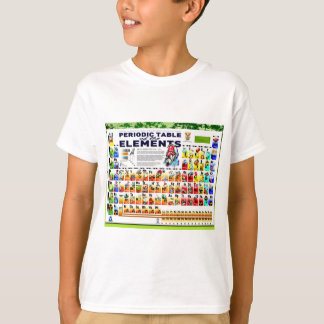 Scheikunde, wetenschap, periodiek systeem der elem t-shirt