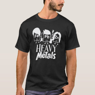 Scheikunde Zware Metalen Fe Pb Zn Scheikundeleraar T-shirt