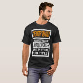 Scheikundedocent omdat de Mannen van de mirakelwer T-shirt (Voorkant volledig)