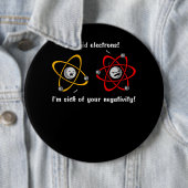 Scheikundeelektronen negativiteit Funny Science Jo Ronde Button 6,0 Cm (In situ)