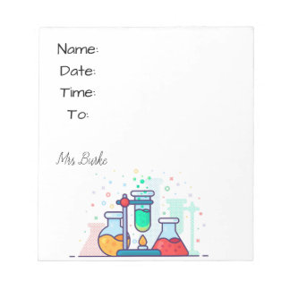 scheikundehal notitieblok