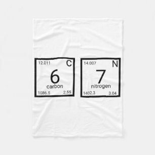 Scheikundeleraar Funny 67 Meme Nerd Humor Periodie Fleece Deken