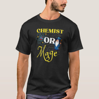 Scheikundeleraar of tovenaar Alchemie of magie ler T-shirt