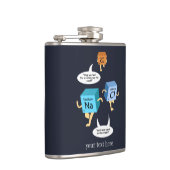 Scheikundeleraar Periodic Table Elements Gag Heupfles (Rechts)