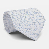 Scheikundig diagram blauw op grijs stropdas (Opgerold)