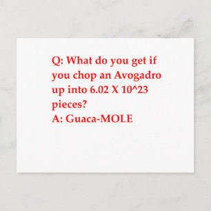 scheikundige grap briefkaart