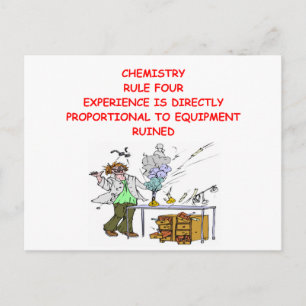 scheikundige grap briefkaart