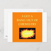 scheikundige grap briefkaart (Voorkant / Achterkant)
