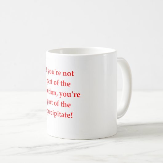 scheikundige grap koffiemok (Voorkant rechts)