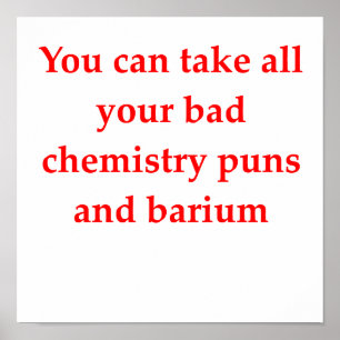 scheikundige grap poster