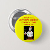 scheikundige grap ronde button 5,7 cm (Voorkant /achterkant)