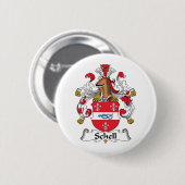 Schell Family Crest Ronde Button 5,7 Cm (Voorkant /achterkant)