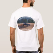 Schellinger-auto op koraalroze t-shirt (Achterkant)