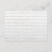 Schelp | Beach Weddenschap Advieskaart (Achterkant)