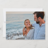 Schelp Bruiloft Bellen Foto Bewaar de Datum Save The Date (Achterkant)