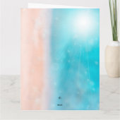 Schelp engel strand gevouwen wenskaart kaart (Achterkant)