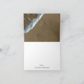 Schelp Hart Strand Bruidsmeisje Uitnodiging Bedank (Binnen)