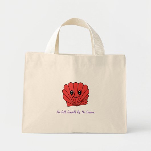Schelp Mini Tote Bag (Voorkant)