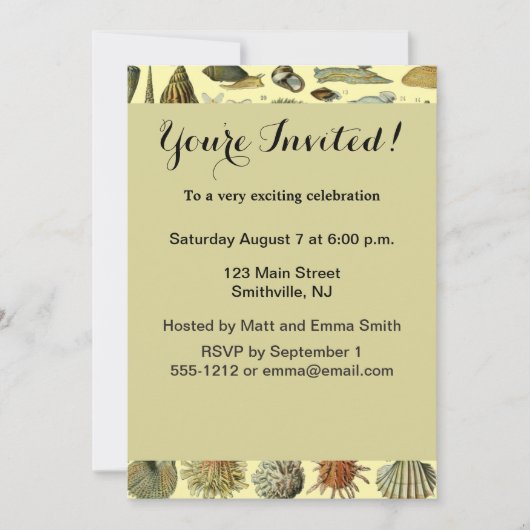 schelp schelp schelp schelp schelp elegante klassi kaart (Voorkant)