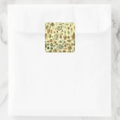 schelp schelp schelp schelp schelp elegante klassi vierkante sticker (Tas)