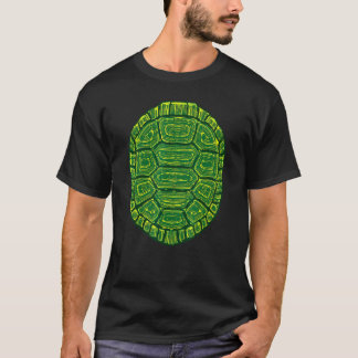 Schelp van de schildpad die eruit ziet als een gra t-shirt