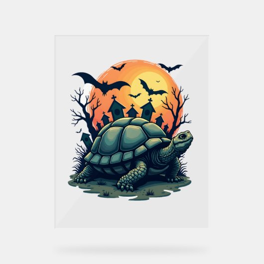 Schelp van Schildpadden Acryl Bord (Voorkant)