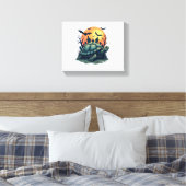 Schelp van Schildpadden Canvas Afdruk (Insitu (Slaapkamer))