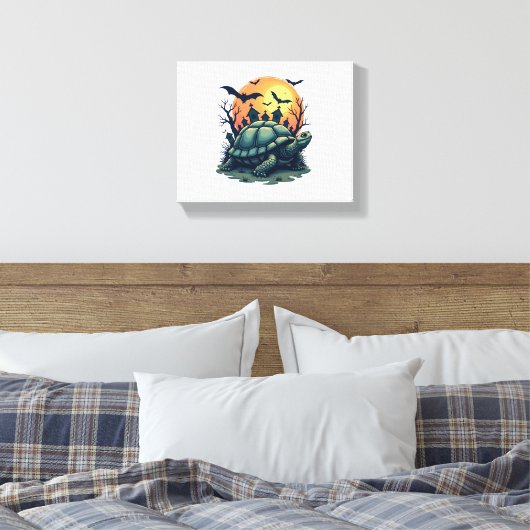 Schelp van Schildpadden Canvas Afdruk (Insitu (Slaapkamer))