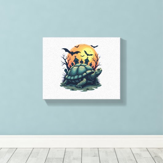Schelp van Schildpadden Canvas Afdruk (Insitu (Houten vloer))