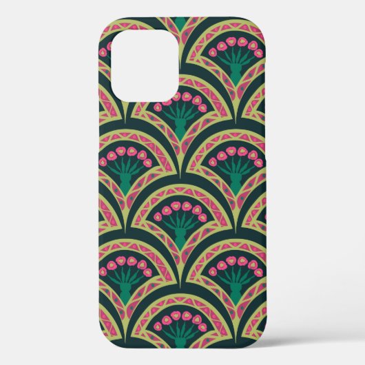 schelp-vormig groen patroon Case-Mate iPhone case (Achterkant)