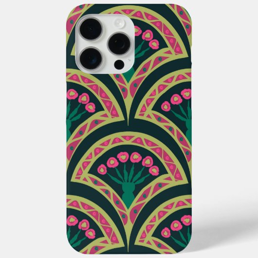 schelp-vormig groen patroon Case-Mate iPhone case (Achterkant)