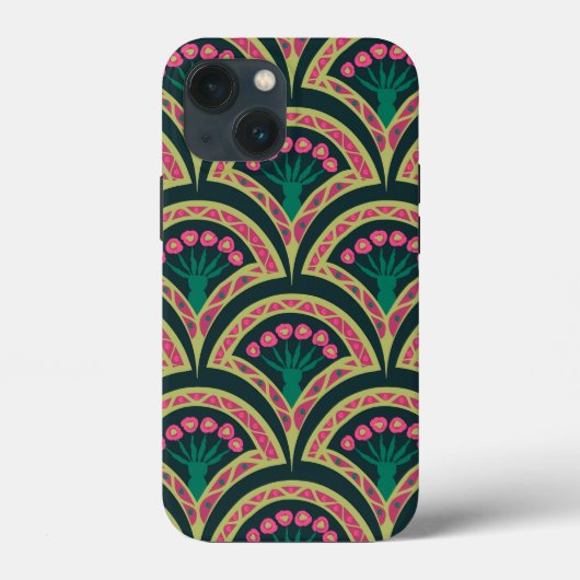 schelp-vormig groen patroon Case-Mate iPhone case (Achterkant)