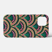 schelp-vormig groen patroon Case-Mate iPhone case (Achterkant (horizontaal))