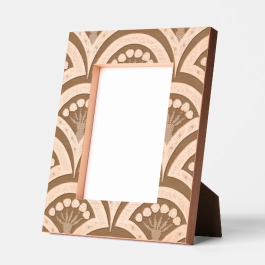 schelp-vormig groen patroon gegraveerde lijstjes (Links)