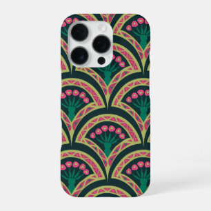 schelp-vormig groen patroon iPhone 16 pro hoesje