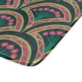 schelp-vormig groen patroon snijplank (Hoek)