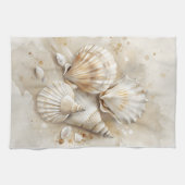 Schelp Waterverf Kust Theedoek (Horizontaal)