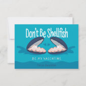 Schelpdieren Oesters Classroom Valentijn Kaarten (Voorkant)