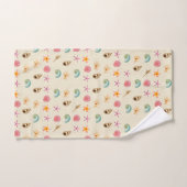 Schelpen en Plumeria Bad Handdoek (Handdoek)