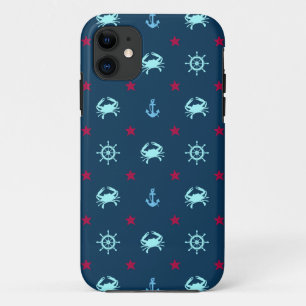 Schelpen en Sterren Patroon iPhone 11 Hoesje