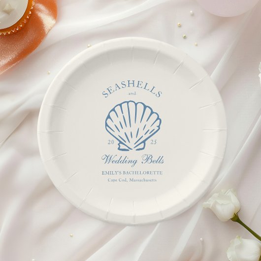 Schelpen en Trouwbellen Bachelorette Party Papieren Bordje