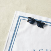 Schelpen en Trouwbellen Bachelorette Weekend Strandlaken (In situ)